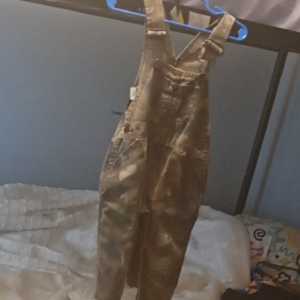 Kids Camouflage Jean Overalls
